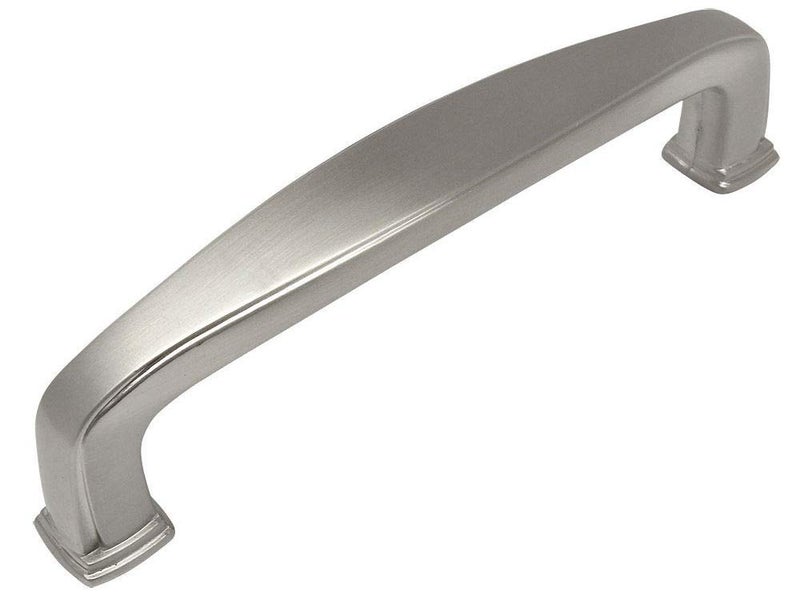 Cosmas 10 Pack 4390SN Satin Nickel Modern Cabinet Hardware Handle Pull - 3-1/2" Inch (89mm) Hole Centers